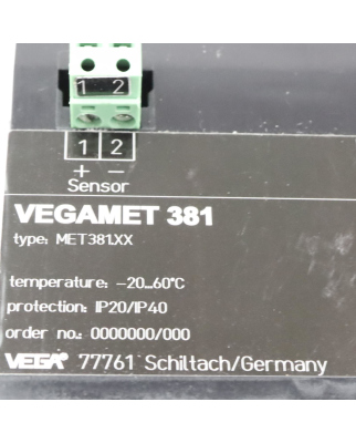 VEGA Vegamet 381 MET381.XX GEB