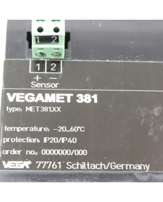 VEGA Vegamet 381 MET381.XX GEB