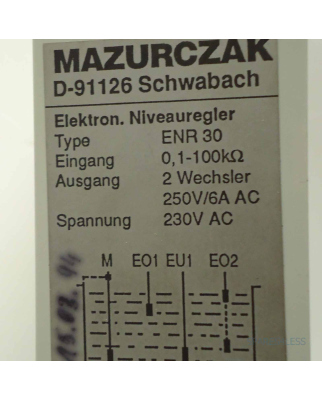 Mazurczak Niveauregler ENR30 804799 GEB