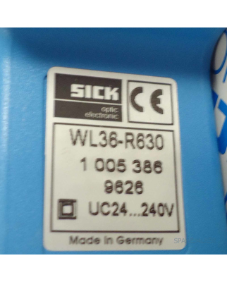 SICK Reflexions Lichtschranke WL36-R630 1005386 OVP